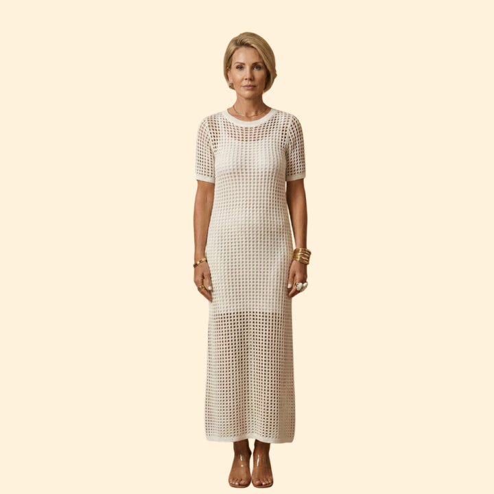 Women’s Knit Dress with Short Sleeves