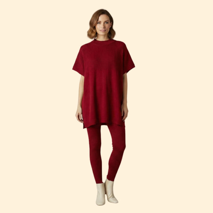 Women’s Knit Set with Relaxed Fit and Leggings