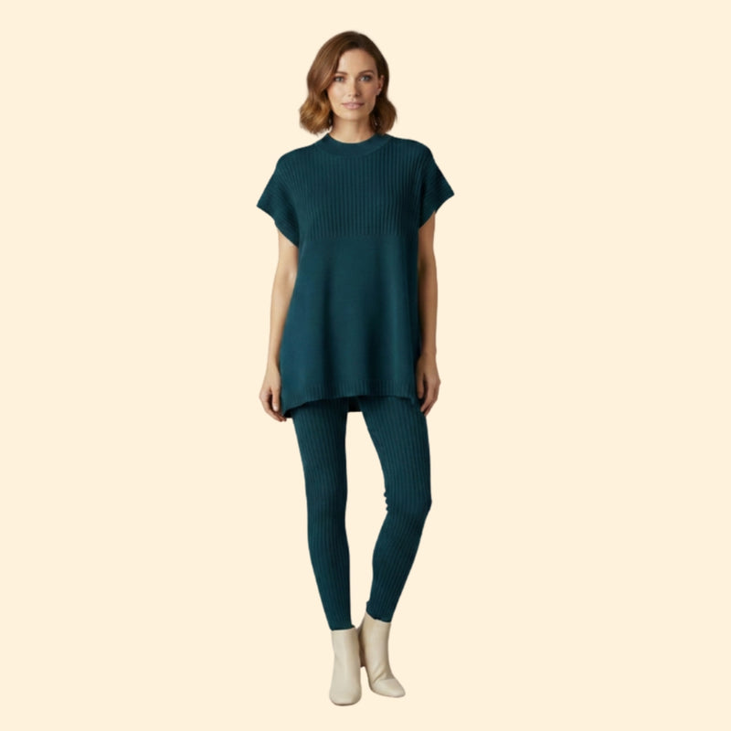 Women’s Knit Set with Relaxed Fit and Leggings