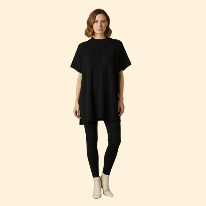 Women’s Knit Set with Relaxed Fit and Leggings