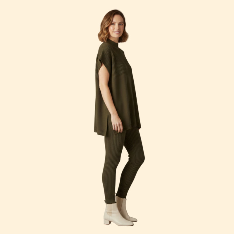 Women’s Knit Set with Relaxed Fit and Leggings