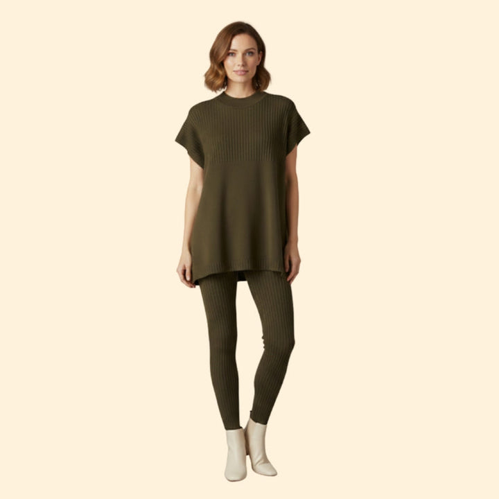 Women’s Knit Set with Relaxed Fit and Leggings