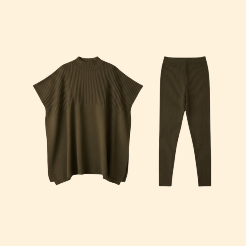 Women’s Knit Set with Relaxed Fit and Leggings