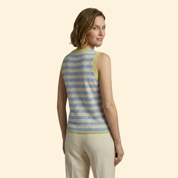 Women's Knit Top with Striped Pattern