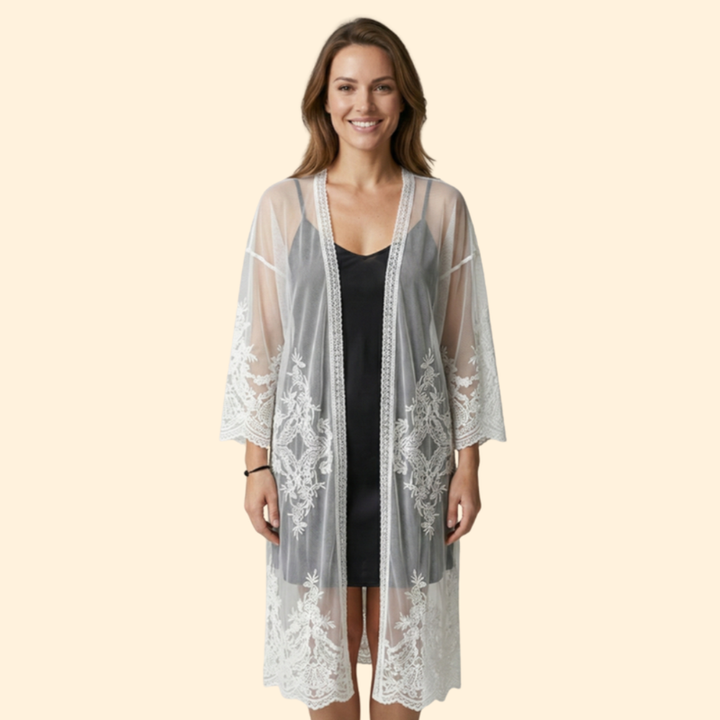 Women’s Lace Cover Up Dress with Open Front