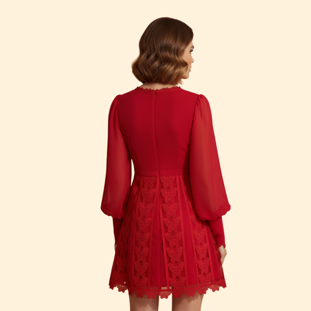 Women's Lace Detail Elegant Dress