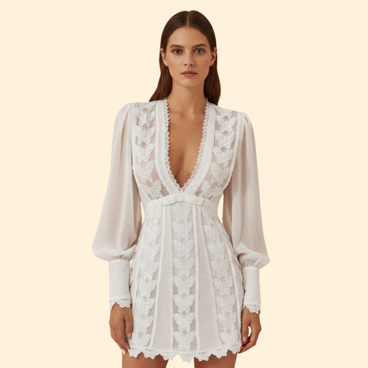 Women's Lace Detail Elegant Dress
