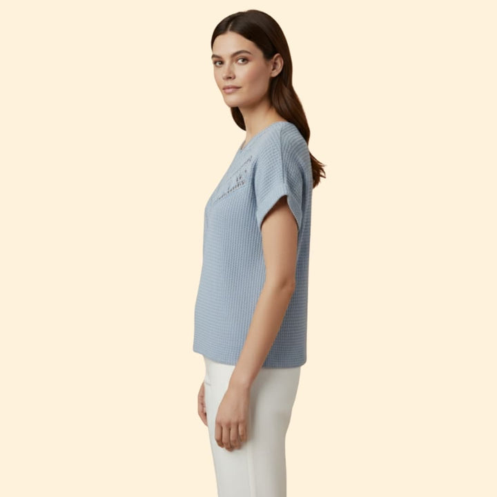 Women’s Lace Detail Top with Relaxed Fit