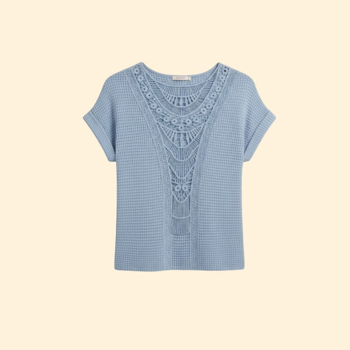 Women’s Lace Detail Top with Relaxed Fit