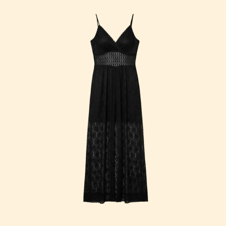 Women's Lace Jumpsuit with V-Neck