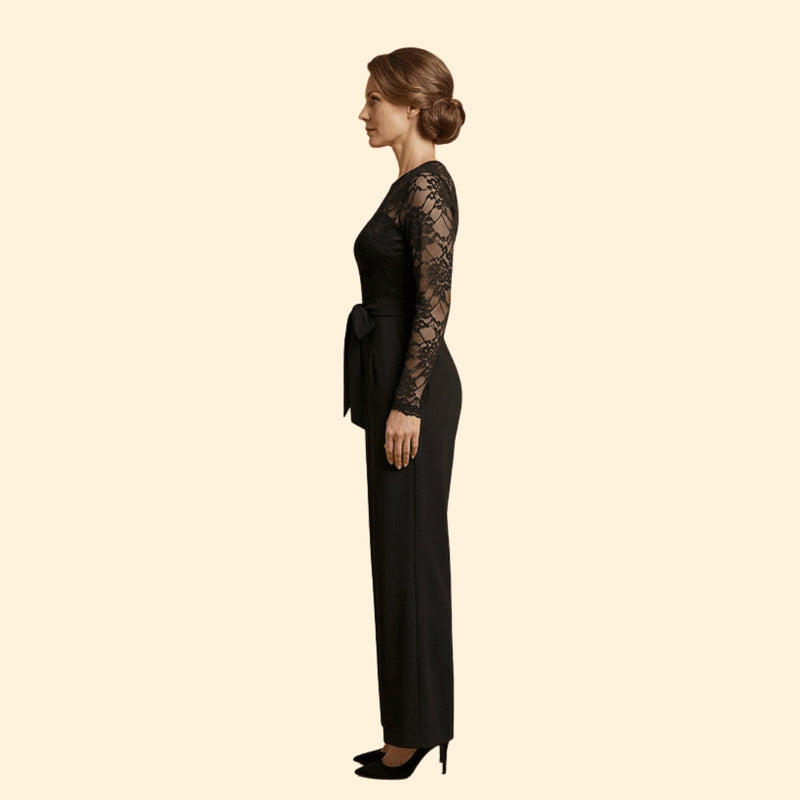 Women’s Elegant Jumpsuit Lace Top