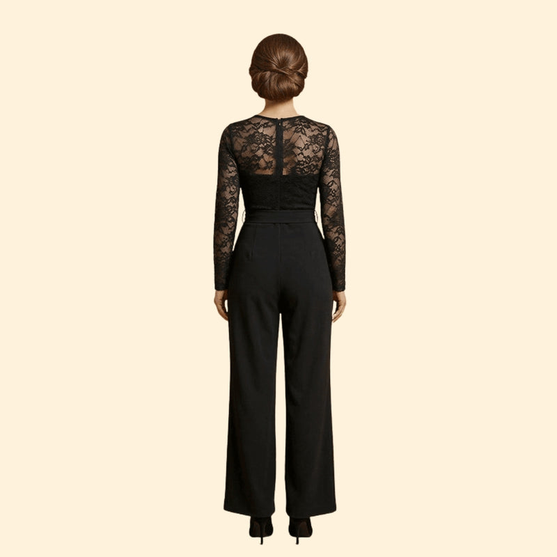 Women’s Elegant Jumpsuit Lace Top