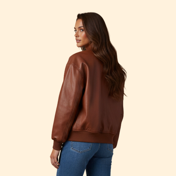 Women’s Zip Bomber Jacket with Side Pockets