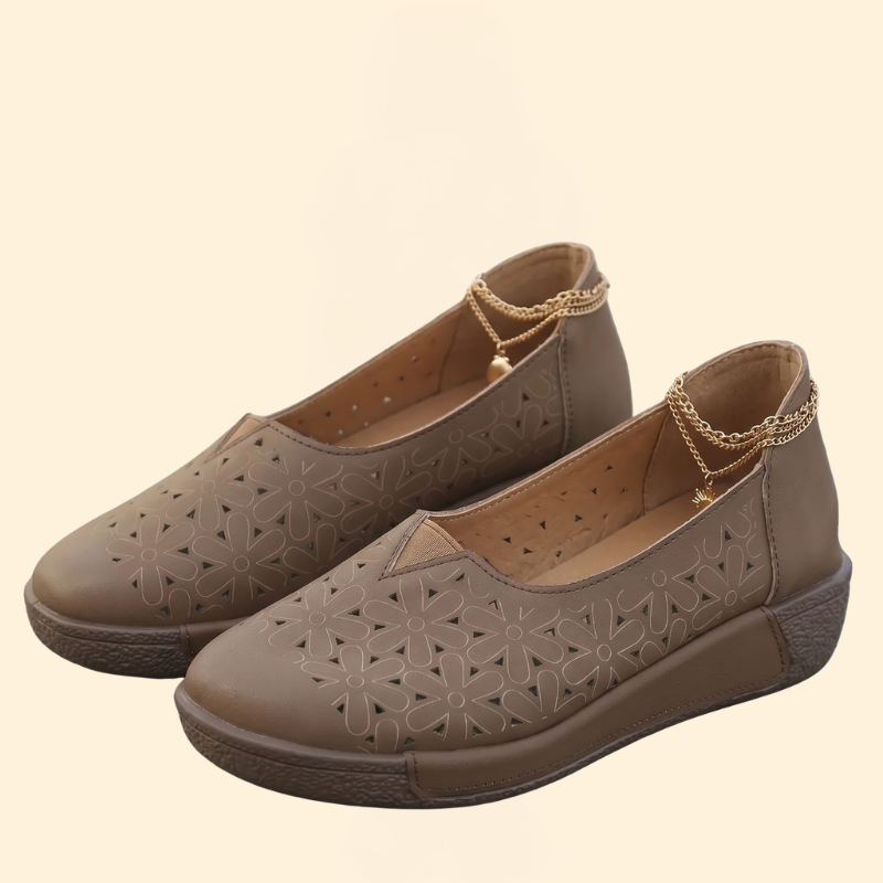 Women's Leather Platform Loafers