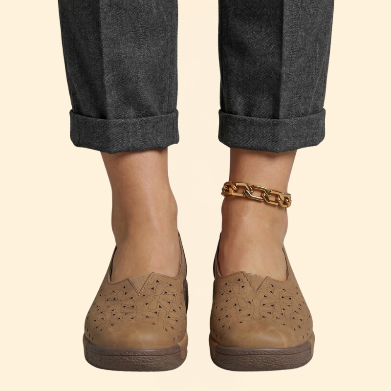 Women's Leather Platform Loafers