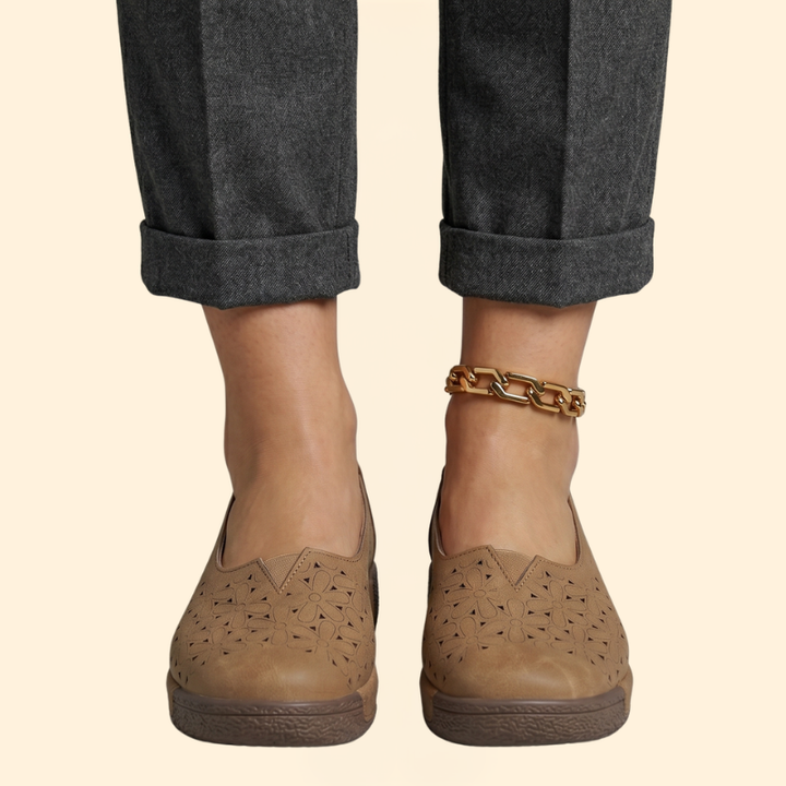 Women's Leather Platform Loafers