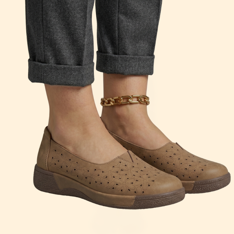 Women's Leather Platform Loafers