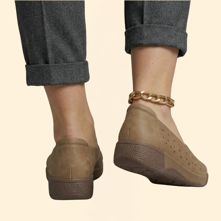 Women's Leather Platform Loafers