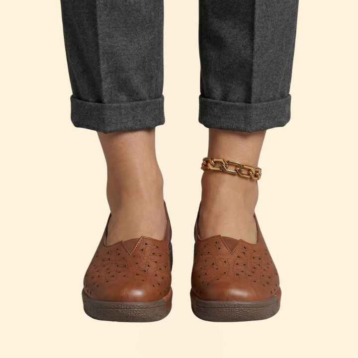 Women's Leather Platform Loafers