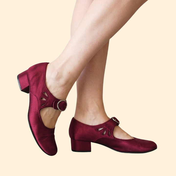 Women’s Leather Shoes with Cutouts