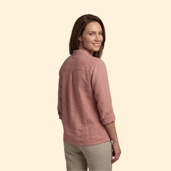 Women’s Light Jacket with Pointed Spread Collar