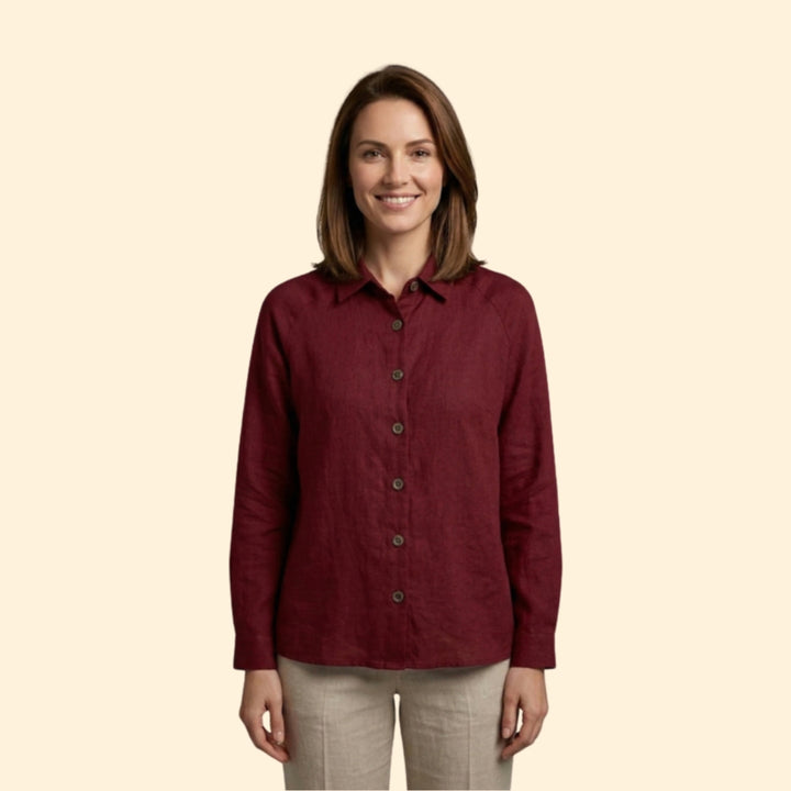 Women’s Light Jacket with Pointed Spread Collar