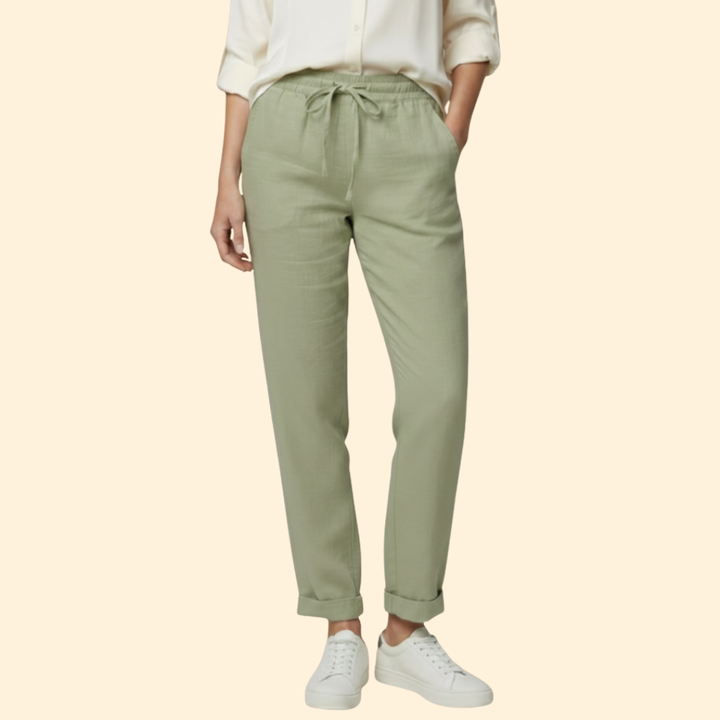 Women’s Lightweight Pants with Stretch Waistband
