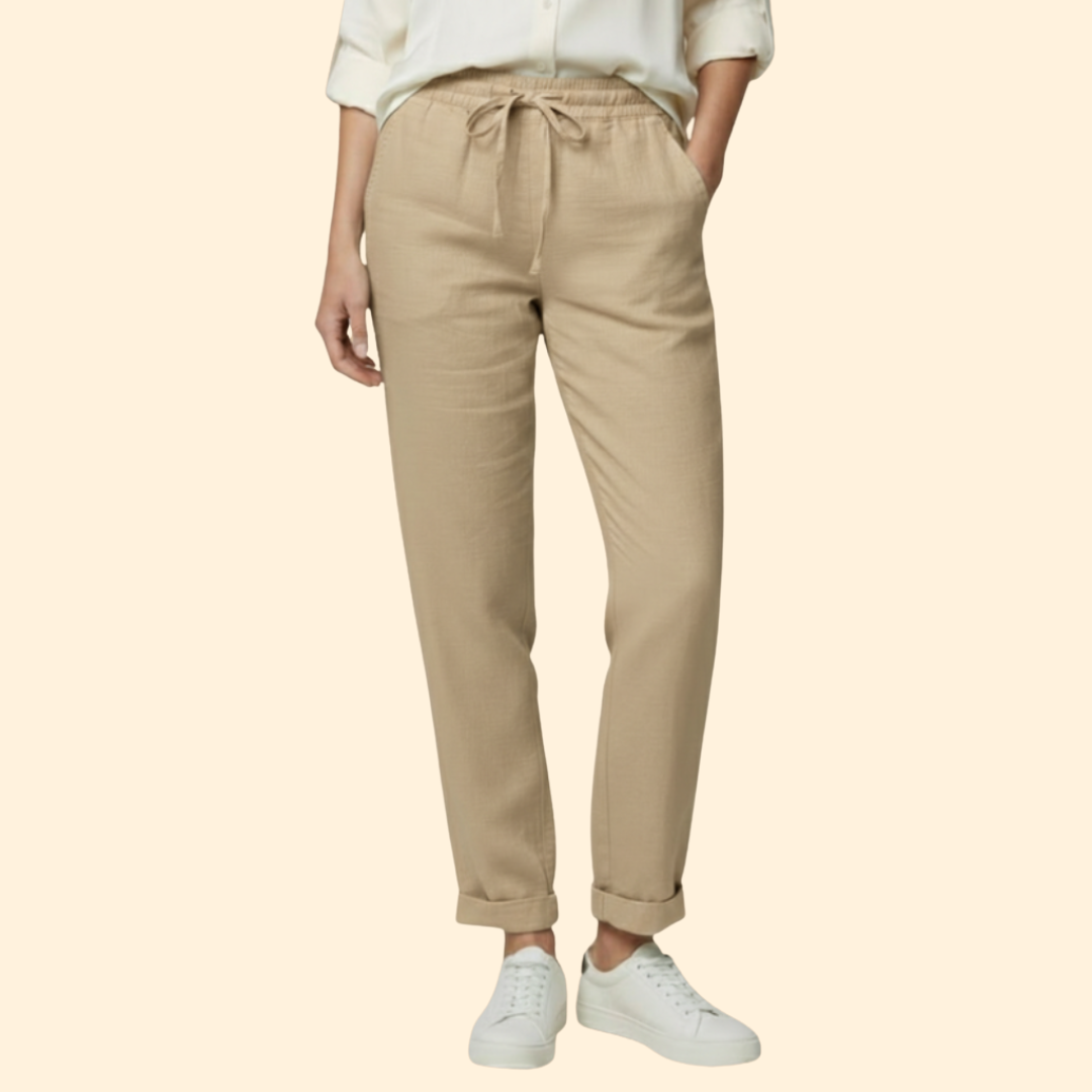 Women’s Lightweight Pants with Stretch Waistband