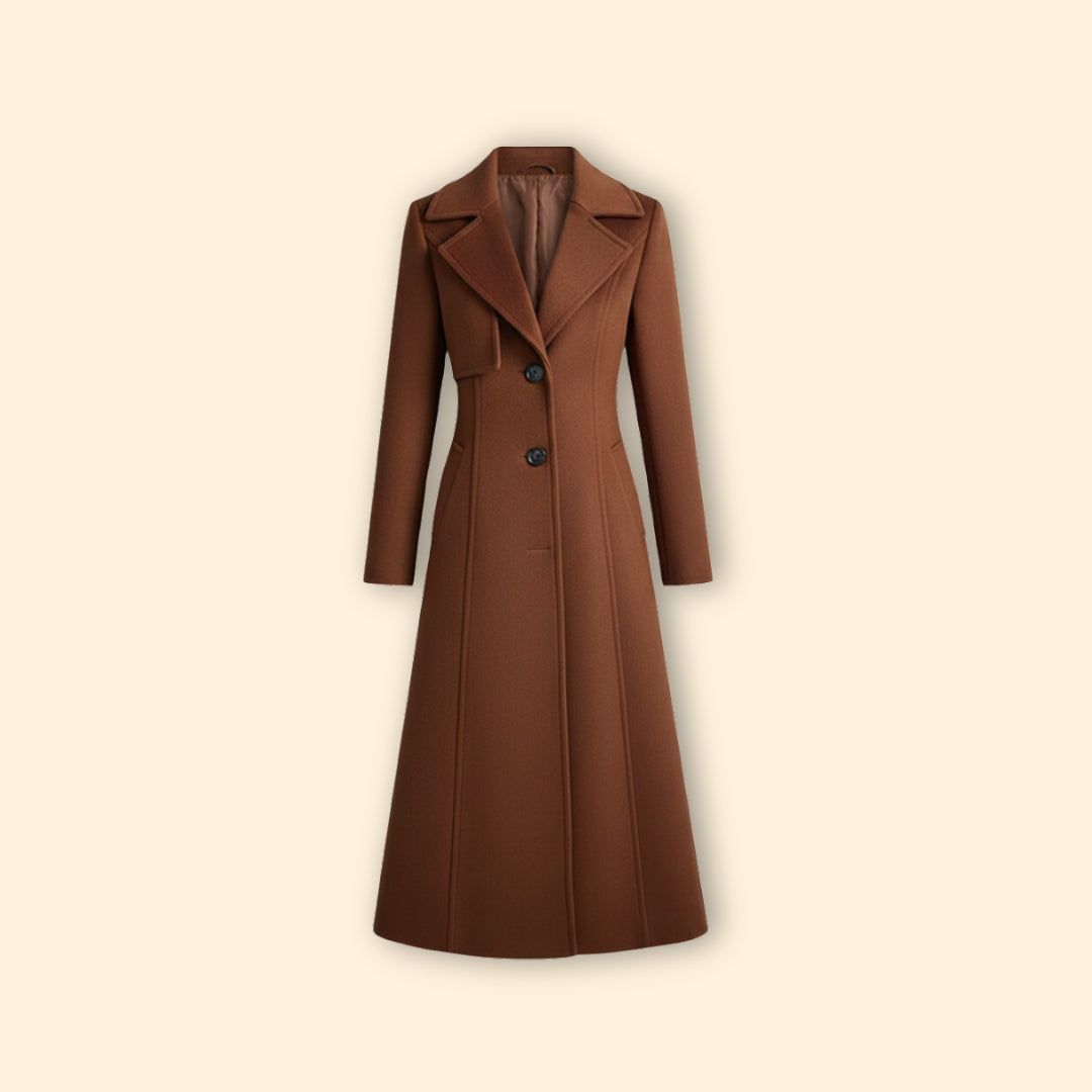 Women’s Long Coat with Shawl Collar