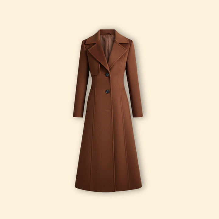 Women’s Long Coat with Shawl Collar