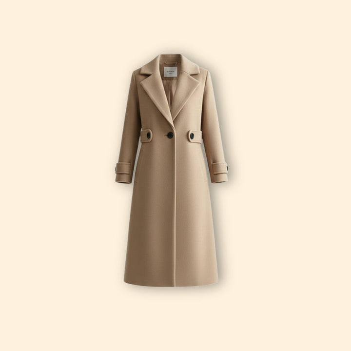 Women’s Long Coat Notched Lapels