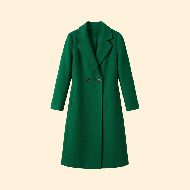 Women's Tailored Coat with Buttons