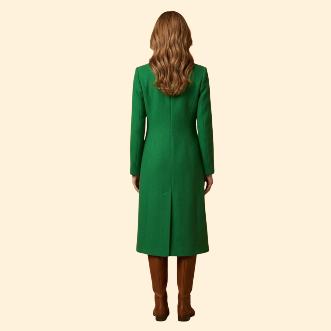 Women's Tailored Coat with Buttons
