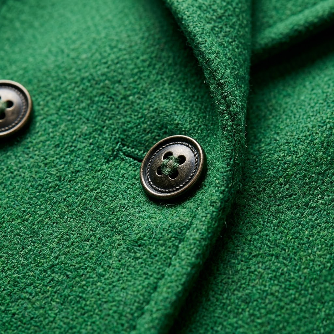 Women's Tailored Coat with Buttons