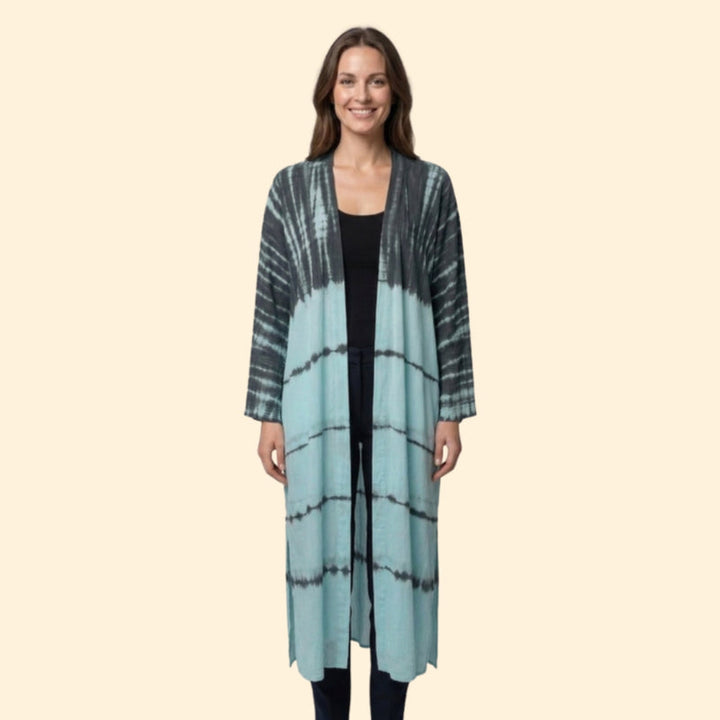 Women’s Long Cover Up Dress with Open Front