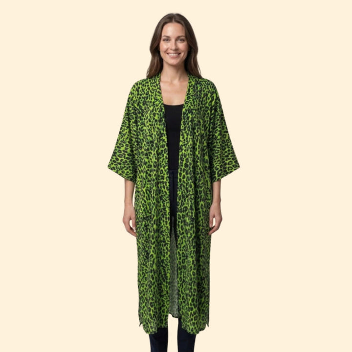 Women’s Long Cover Up Dress with Open Front
