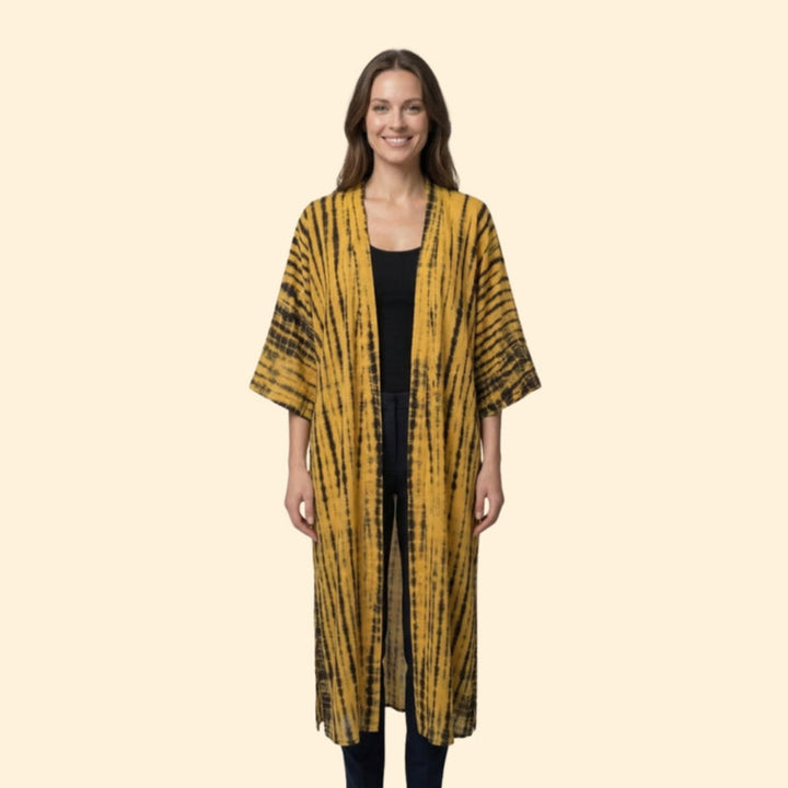 Women’s Long Cover Up Dress with Open Front