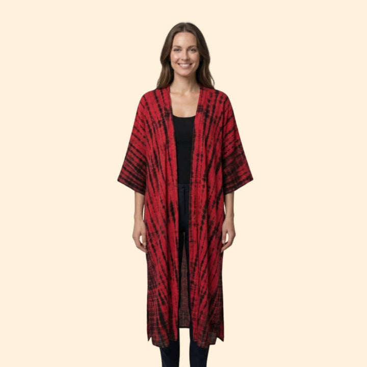 Women’s Long Cover Up Dress with Open Front