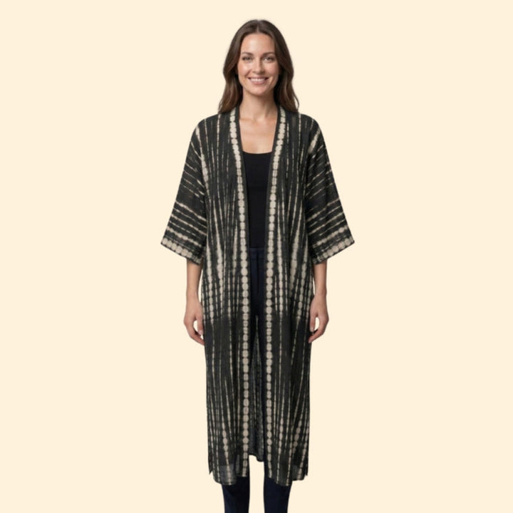 Women’s Long Cover Up Dress with Open Front