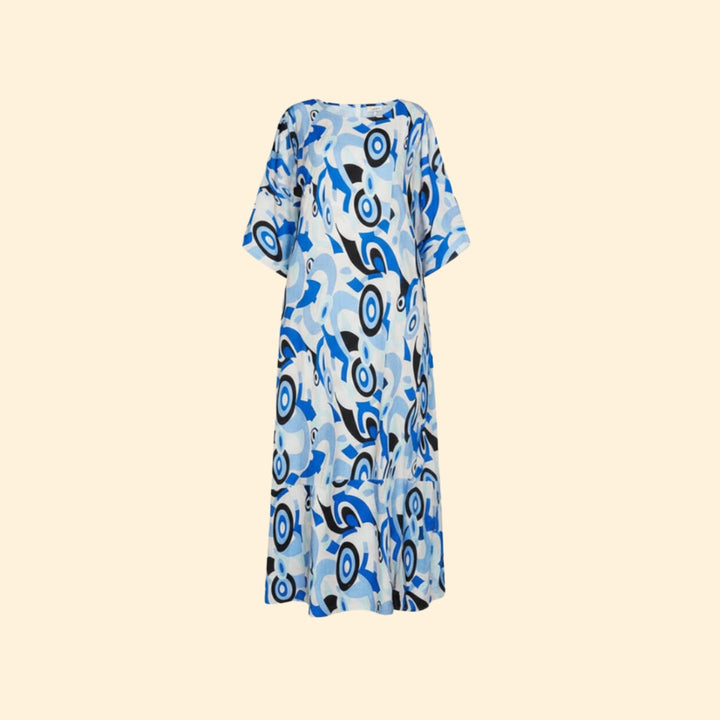 Women’s Long Dress with Belted Waist