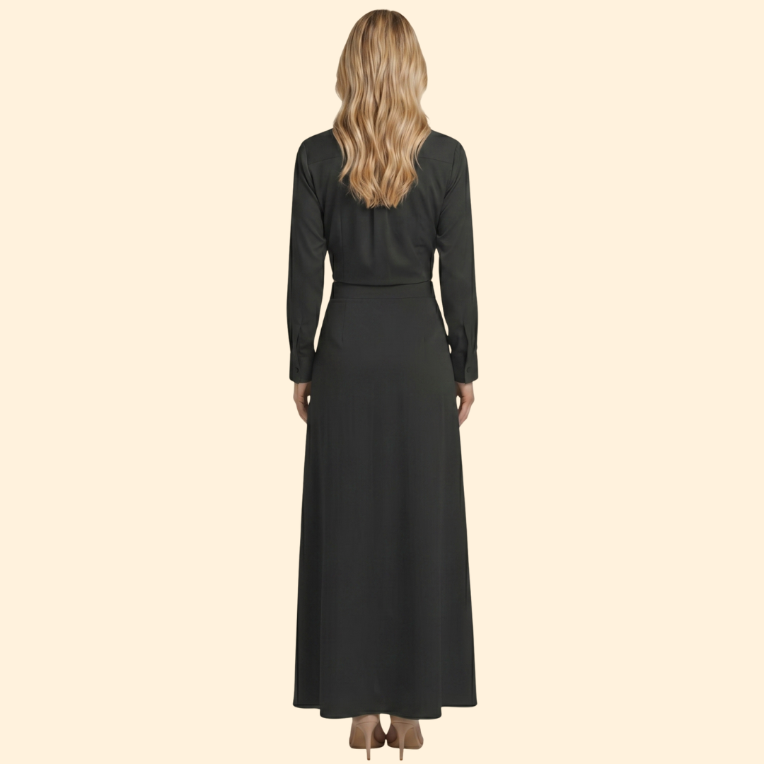 Women’s Long Skirt and Crop Top Set