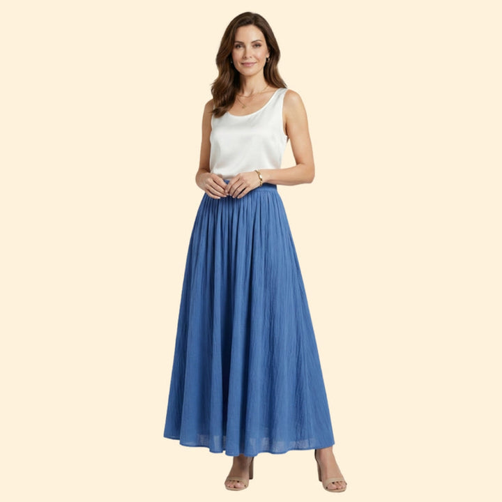 Women’s Long Skirt with Flowing Design