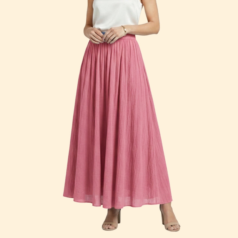 Women’s Long Skirt with Flowing Design