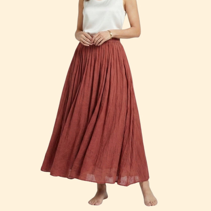 Women’s Long Skirt with Flowing Design