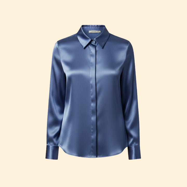 Women’s Long Sleeve Blouse with V-Neck