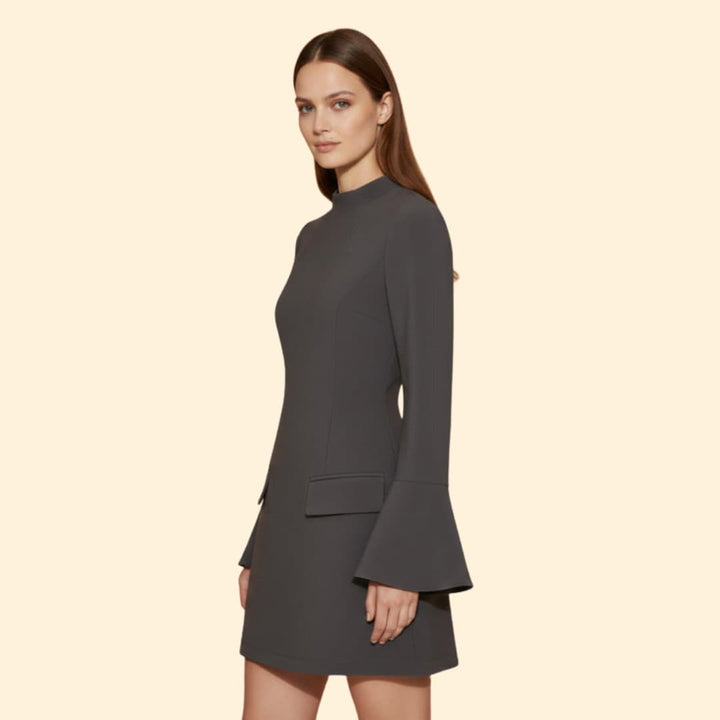 Women's Long Sleeve Dress Stand Collar
