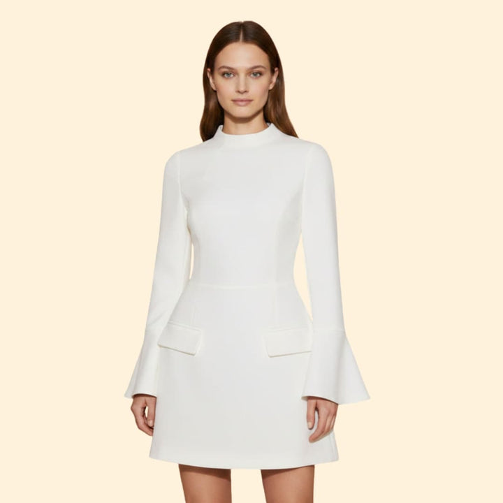Women's Long Sleeve Dress Stand Collar