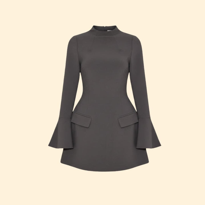 Women's Long Sleeve Dress Stand Collar