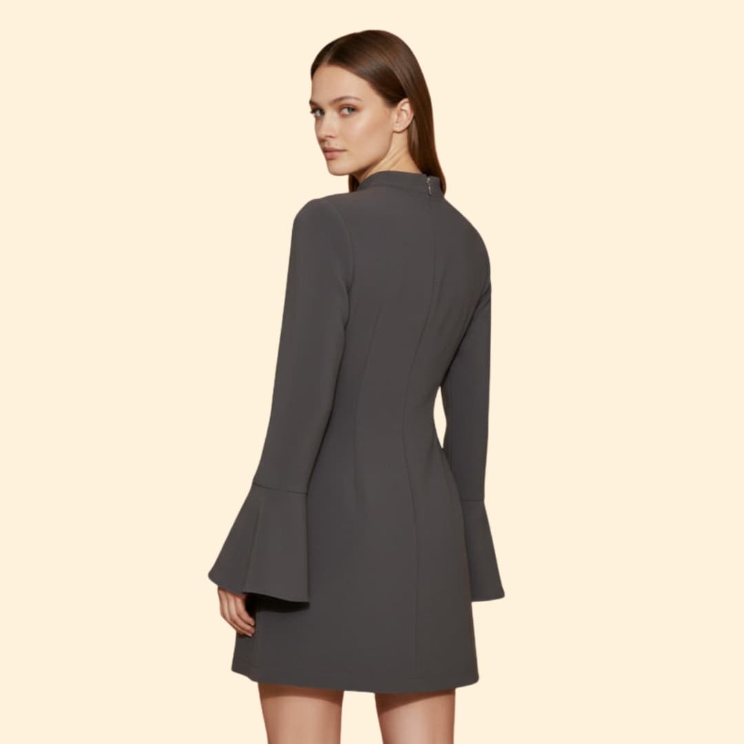 Women's Long Sleeve Dress Stand Collar