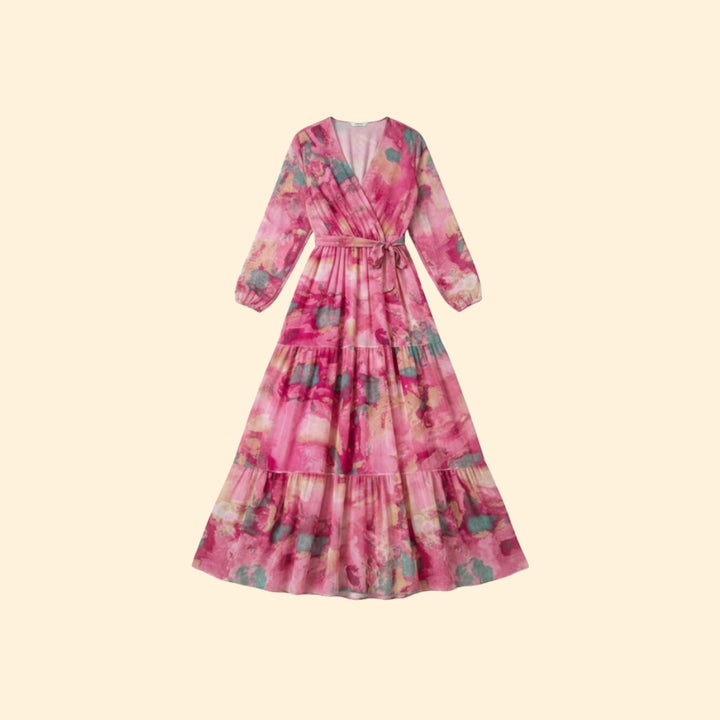Women’s Long Sleeve Dress Tie Waist